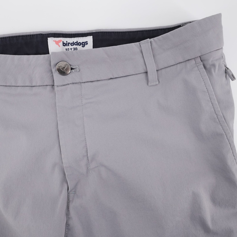 Birddogs Stretch Cotton Blend Chino Pants Grey Mens‎ 32x30 Inseam measures 29"